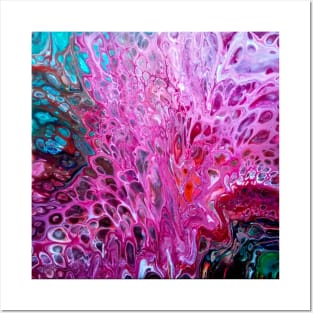 acrylic pouring, fluid art, painting, canvas art, artist, modern, abstract, design Posters and Art